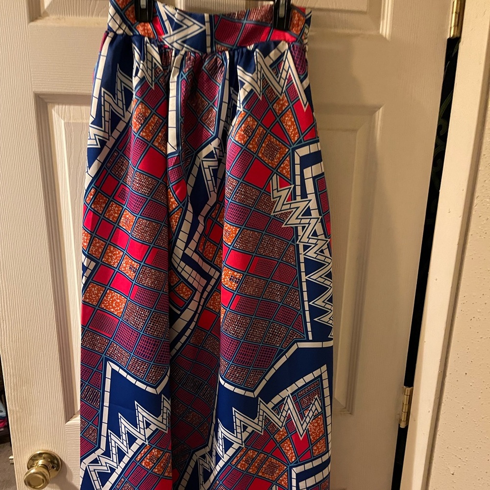 Floor length African Print skirt
